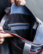 "JIL SANDER navy" bicolor 2way tote bag