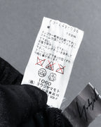 "YOHJI YAMAMOTO" 11SS Minimalist design skirt-like silhouette wide slacks