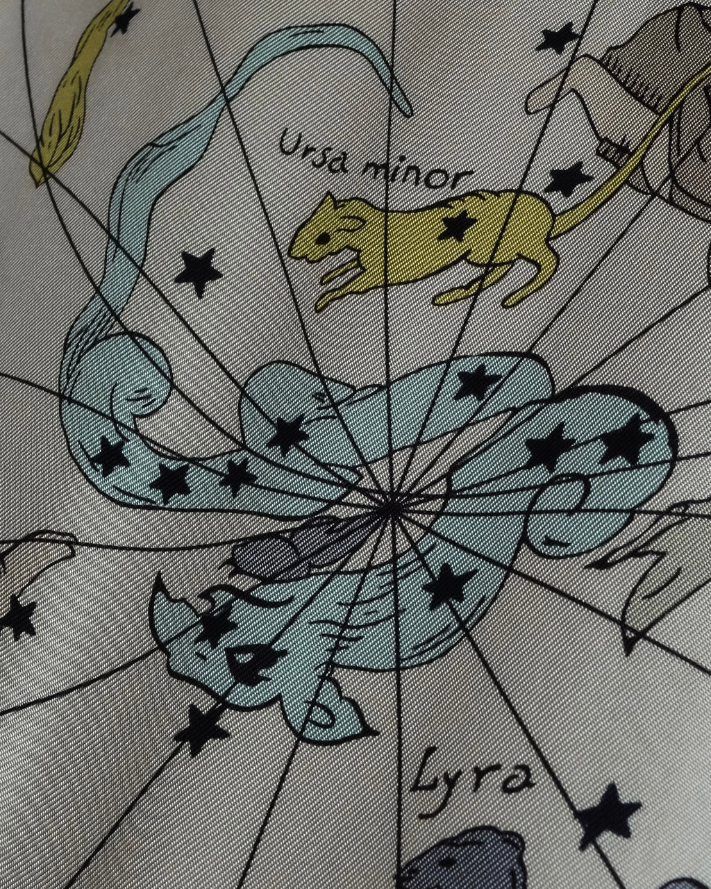 "HERMES" Margiela period Les Étoiles, Stars silk shirt