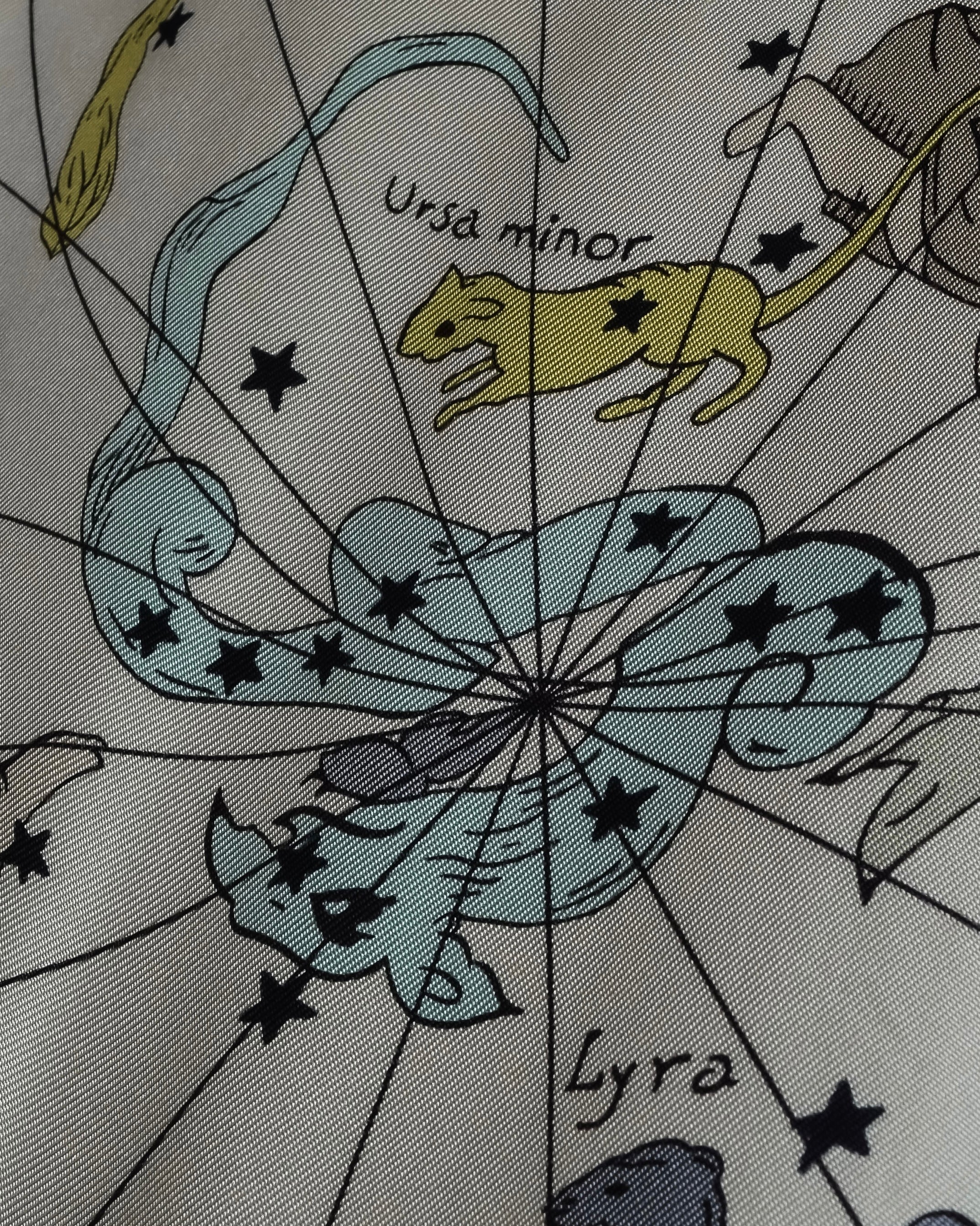 "HERMES" Margiela period Les Étoiles, Stars silk shirt