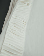 “UMBERTO GINOCCHIETTI“ 80’s-90’s pleated front ivory dress shirt
