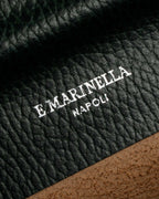 "E. MARINELLA Sottobraccio" Slide closure design 2way leather bag