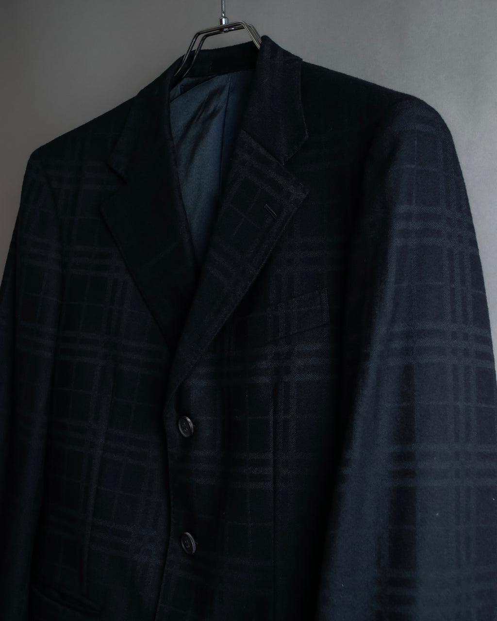 "BURBERRY" Checked relaxed fit tailored jacket