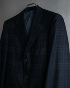 "BURBERRY" Checked relaxed fit tailored jacket