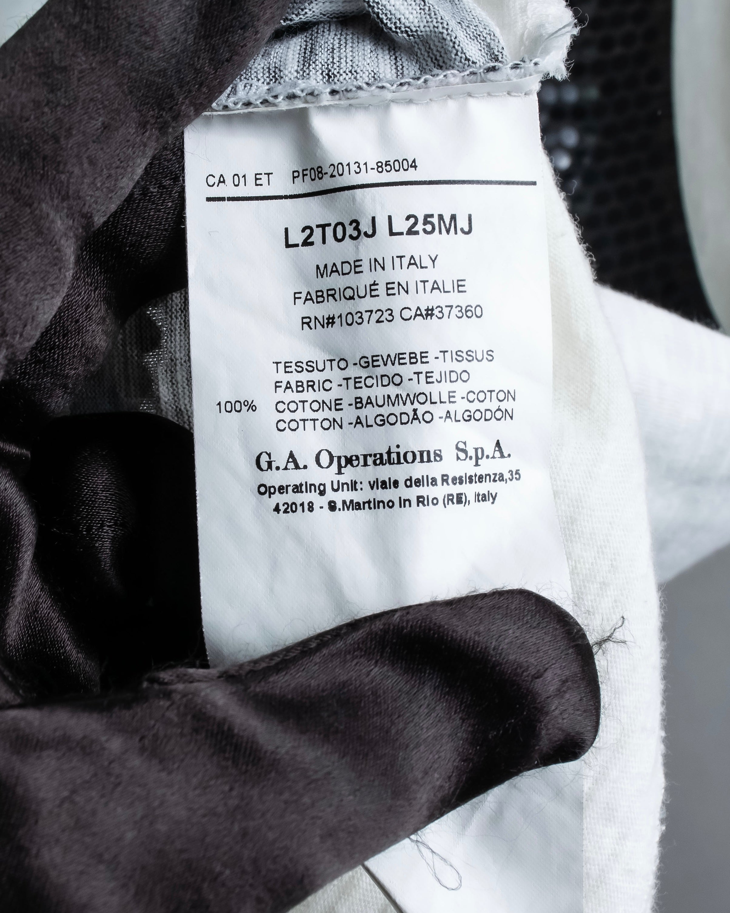 "Emporio Armani" Trompe l'oeil design T-shirt