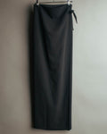 “JIL SANDER” 90’s-00’s Side tie wool wrap skirt