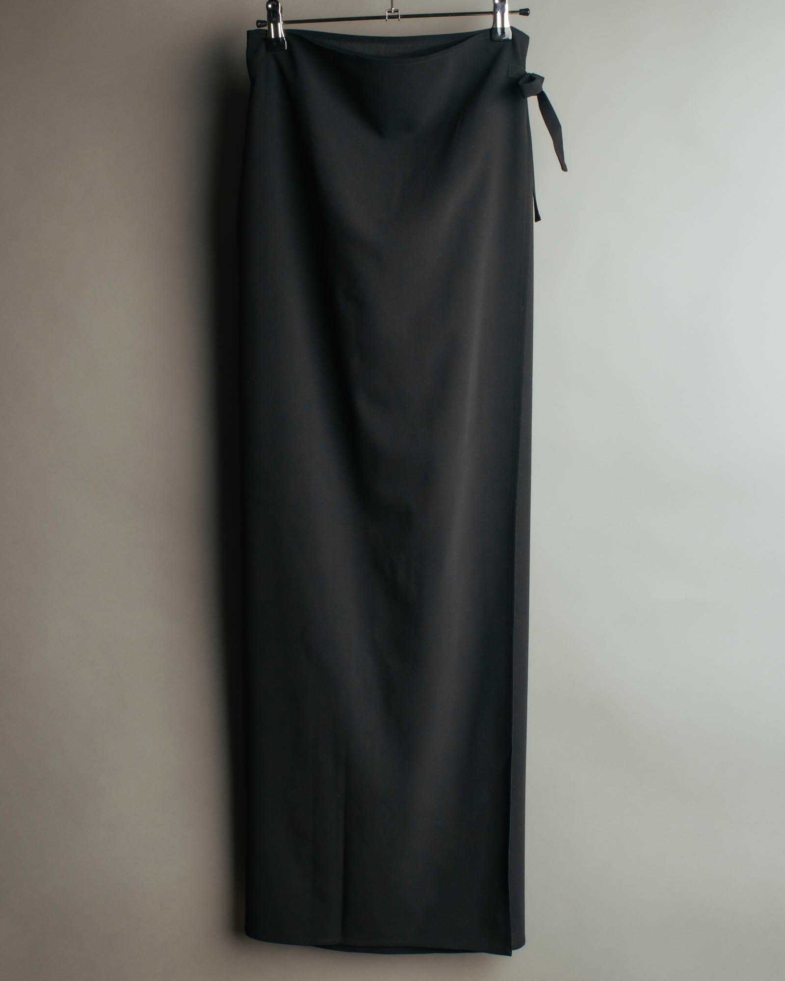 “JIL SANDER” 90’s-00’s Side tie wool wrap skirt
