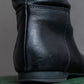 "MIU MIU" Gathered＆ribbon design zip-up leather long boots