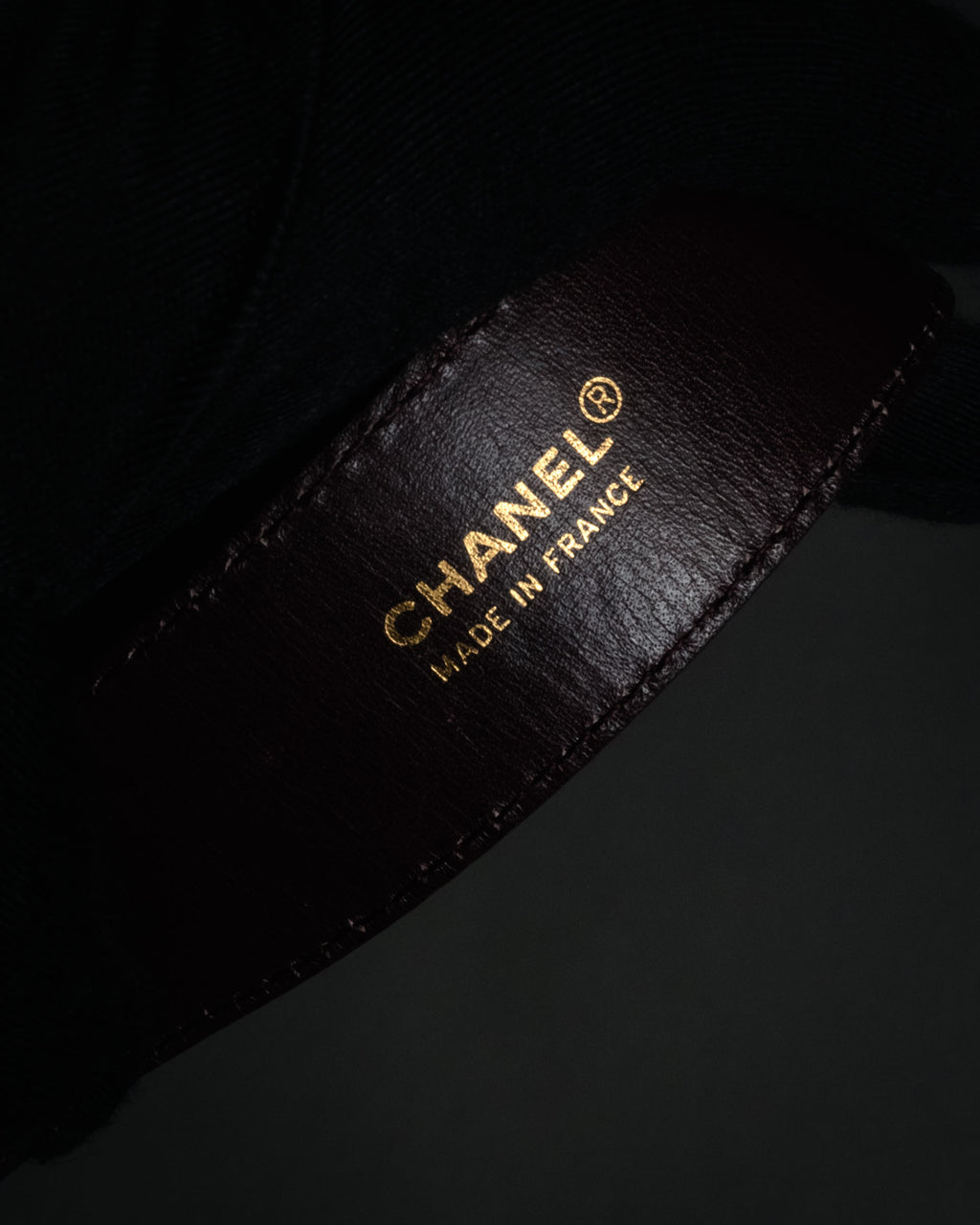 “CHANEL” 90’s Octagon buckle lizard leather belt