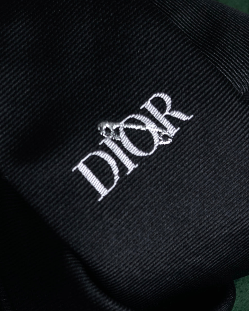 “DIOR” 2019- Logo embroidered narrow tie