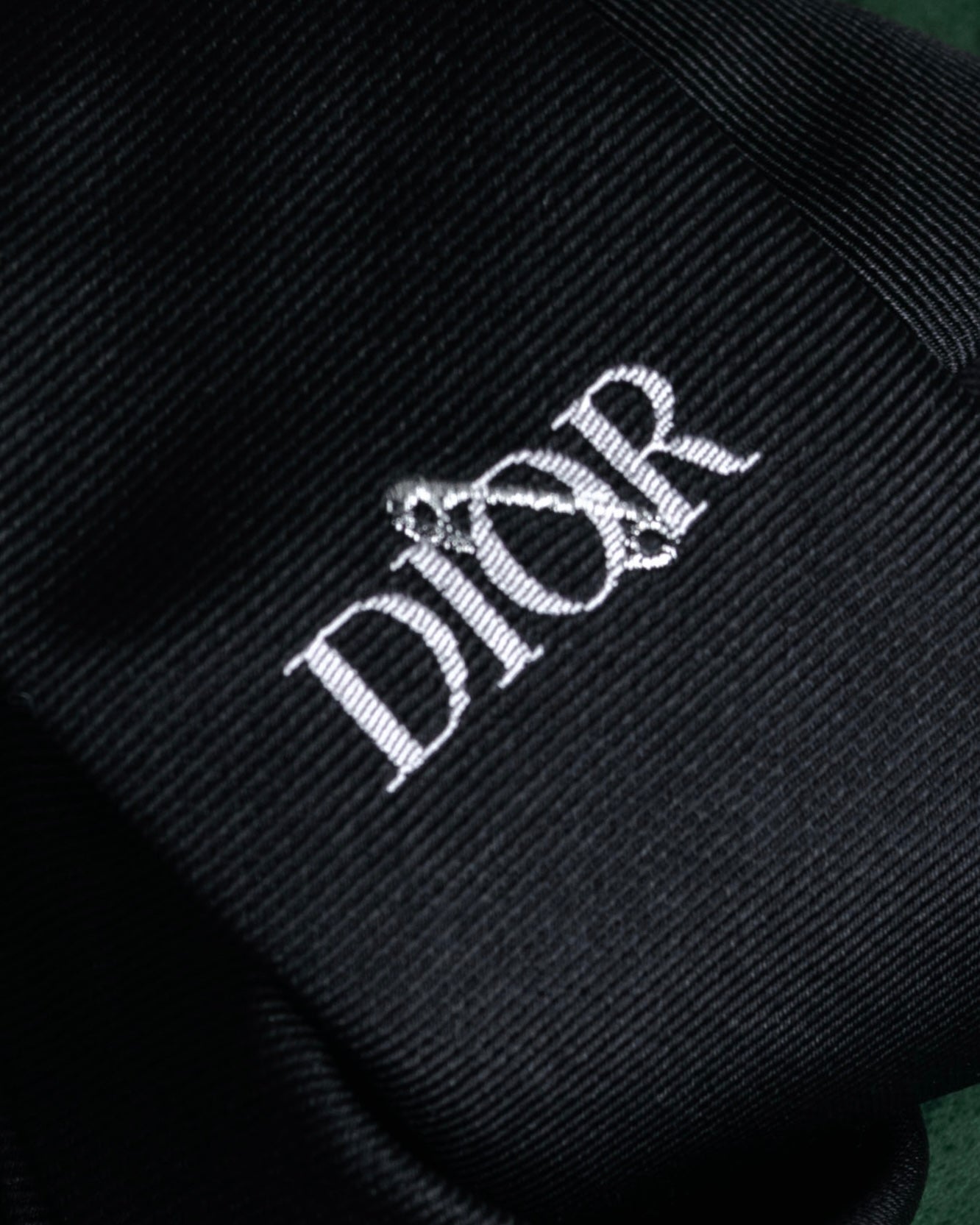 “DIOR” 2019- Logo embroidered narrow tie