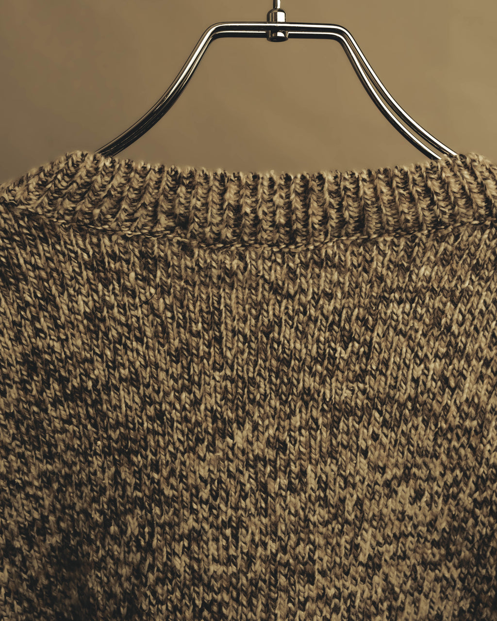 “BALENCIAGA” 90’s-00’s Textured melange wool-blend crewneck sweater