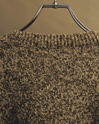 “BALENCIAGA” 90’s-00’s Textured melange wool-blend crewneck sweater