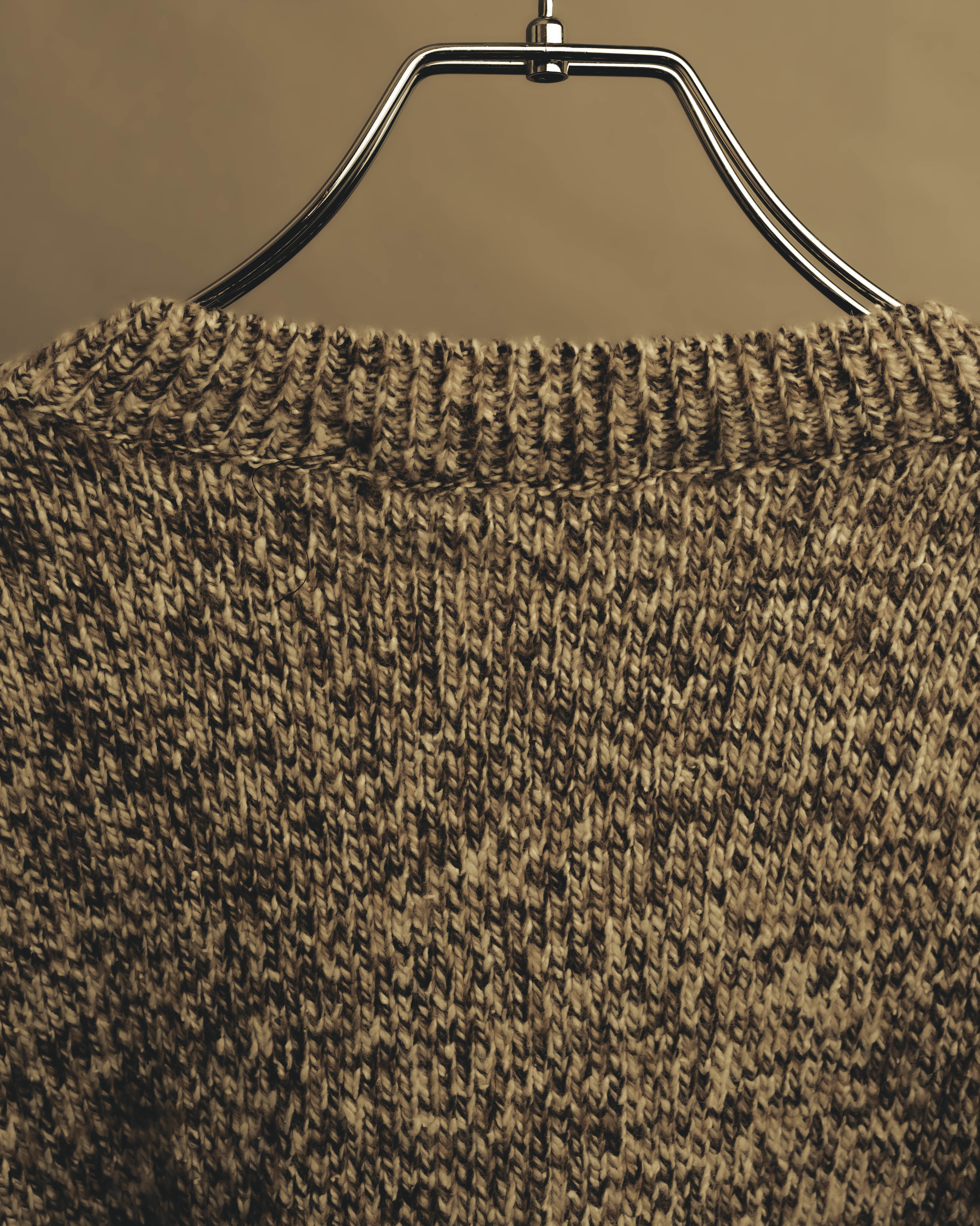 “BALENCIAGA” 90’s-00’s Textured melange wool-blend crewneck sweater