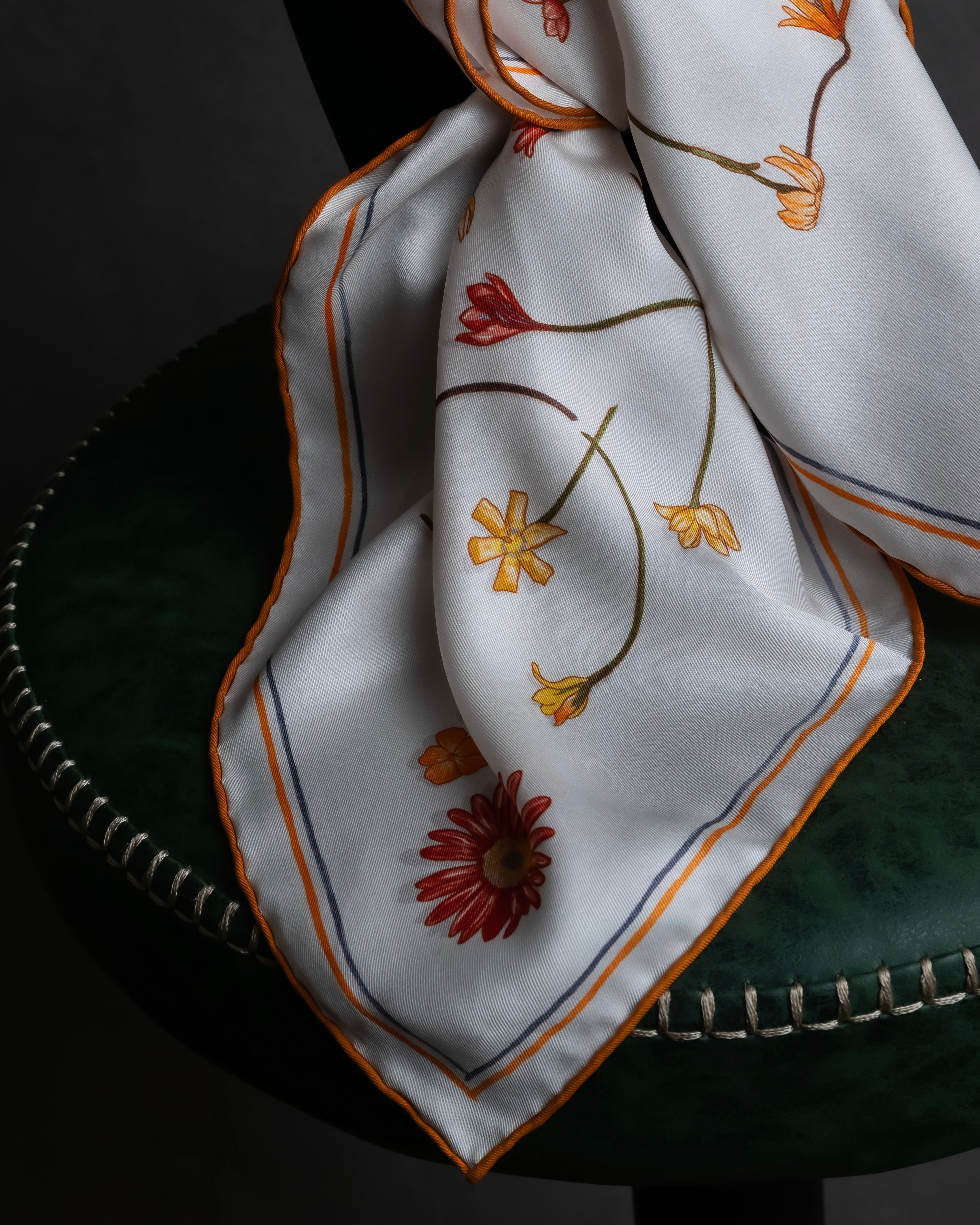 "HERMES" Carré 70 I Like Flowers silk scarf