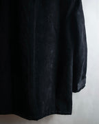 "VERSACE sport"
Stand collar double zipper suede blouson