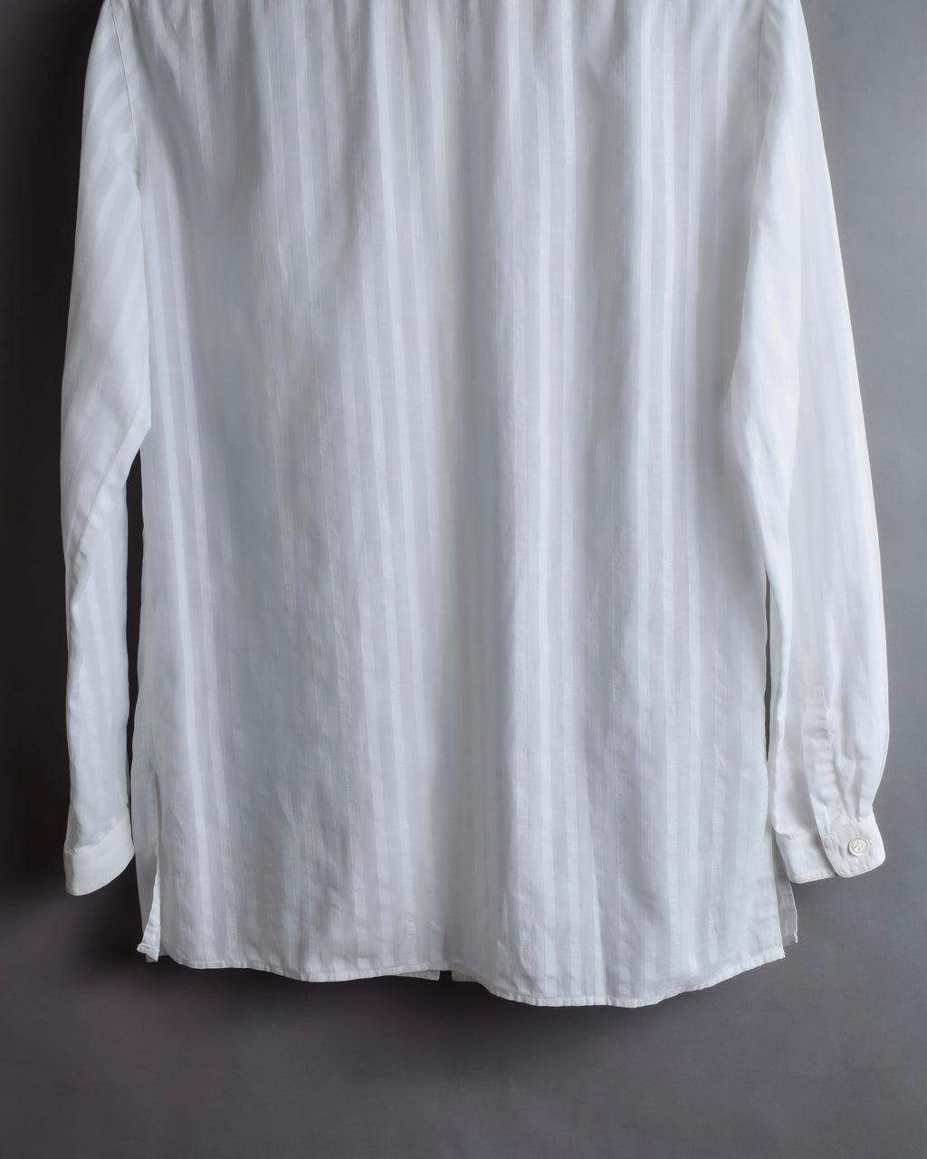 "Christian Dior" 90's Logo engraved striped shirt