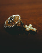 –SPECIAL– "VALENTINO" 80's-90's Ornate clip-on drop earrings
