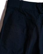 BOTTEGA VENETA by Matthieu Blazy / 2022SS Curved Hem Trousers Navy