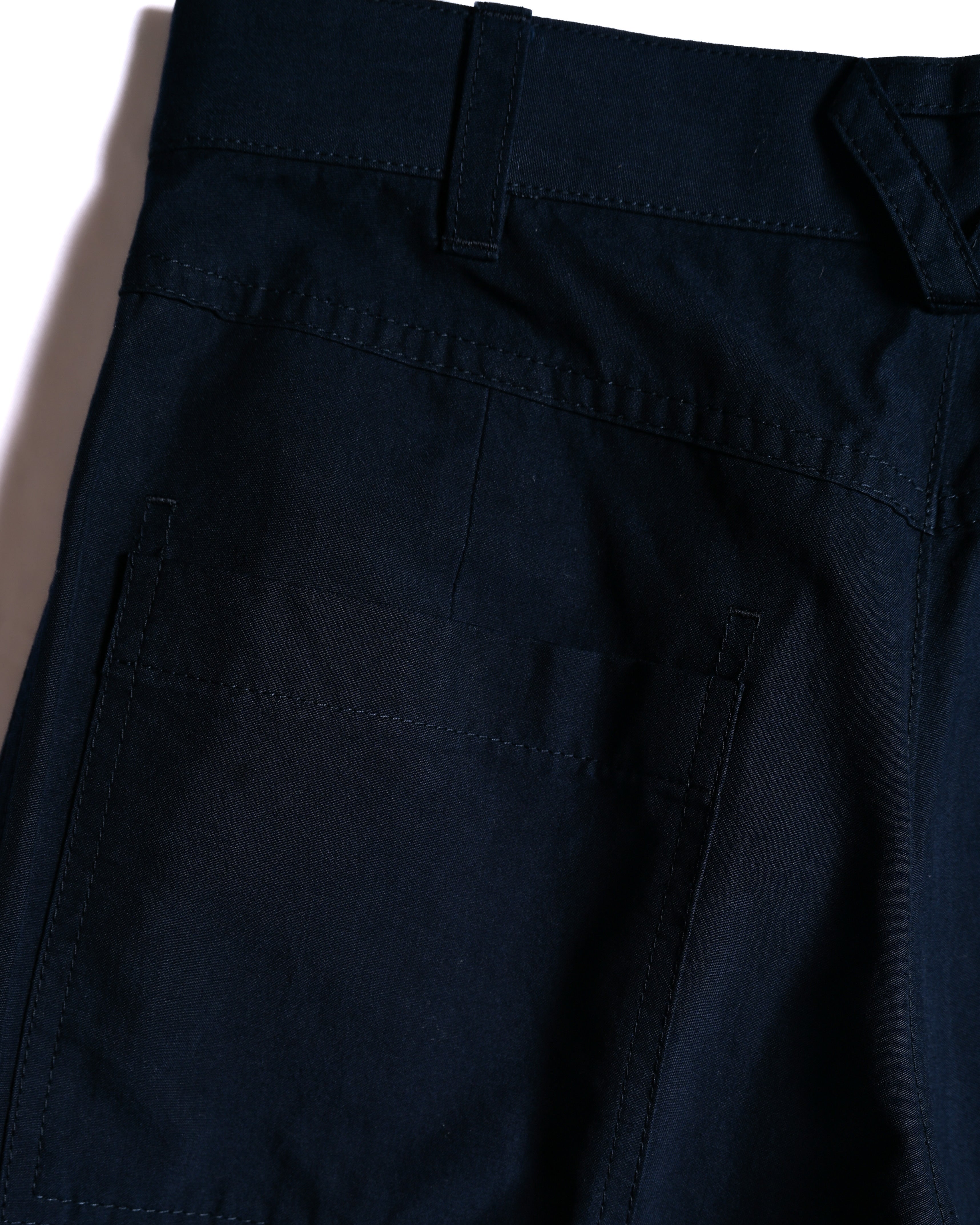 BOTTEGA VENETA by Matthieu Blazy / 2022SS Curved Hem Trousers Navy
