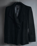 "GIORGIO ARMANI" Large collar draped lamb leather jacket