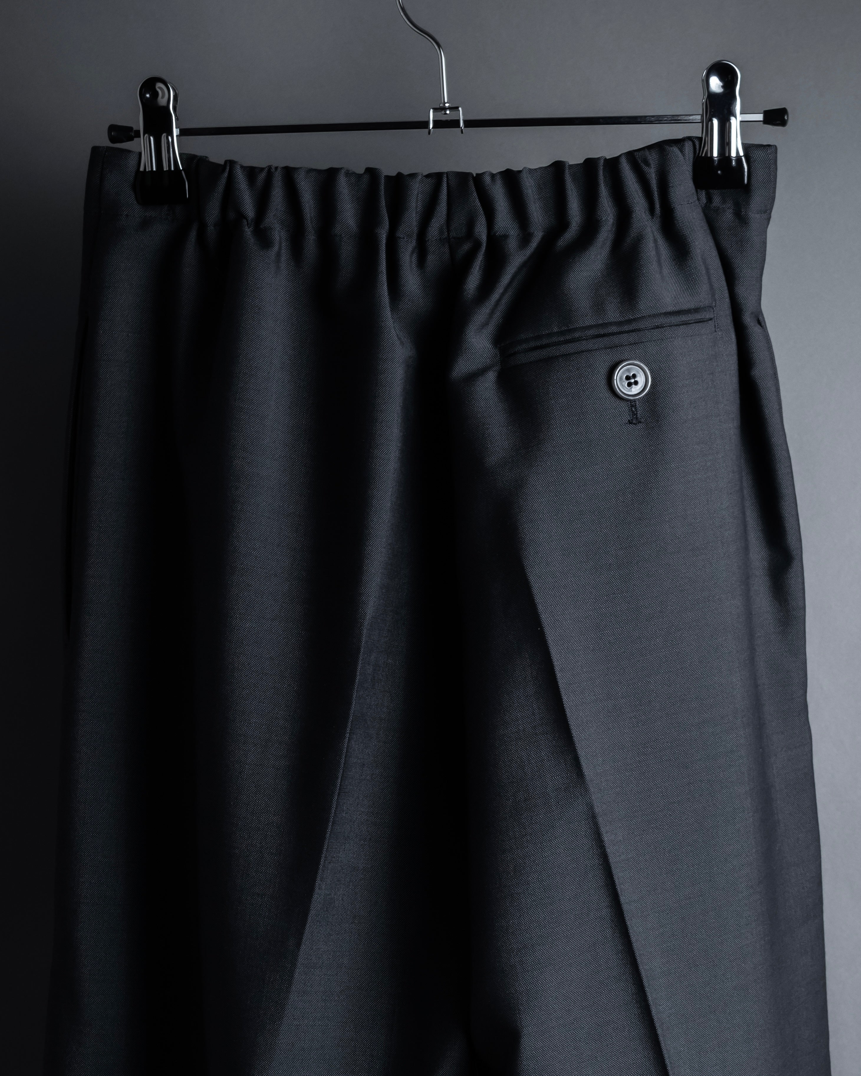 "Acne Studios" Button fly design wide straight slacks