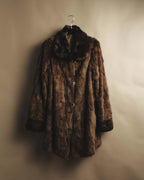 "ROBERTO VALENTINO" Reversible brown fur coat