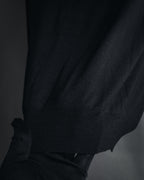 "JIL SANDER" 10’s minimalist satin covered buttons
wool cardigan