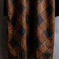 "Yves Saint Laurent Rive Gauche"
Argyle pattern velvet design shawl collar coat