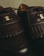 "Salvatore Ferragamo" 90's-00's Kiltie fringe leather derby shoes