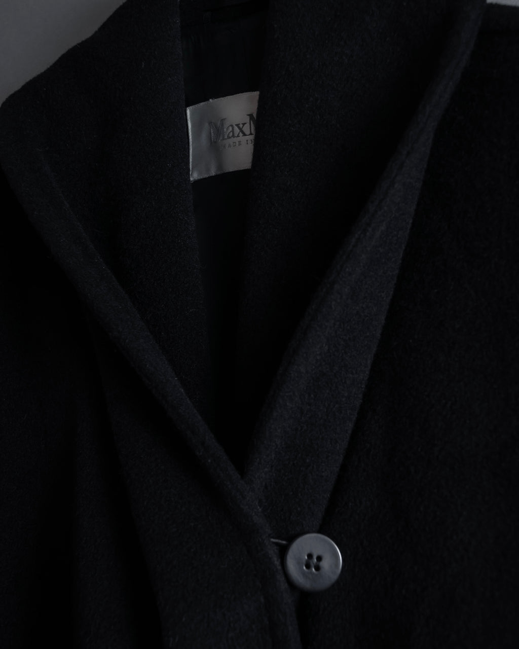 "Max Mara" 90''s-00's Actress collar design long coat