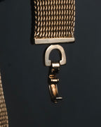 "Christian Dior" 80’s wide mesh pavé bar necklace