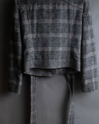 お取り置き分 "VALENTINO" Belted ruffle detail short jacket