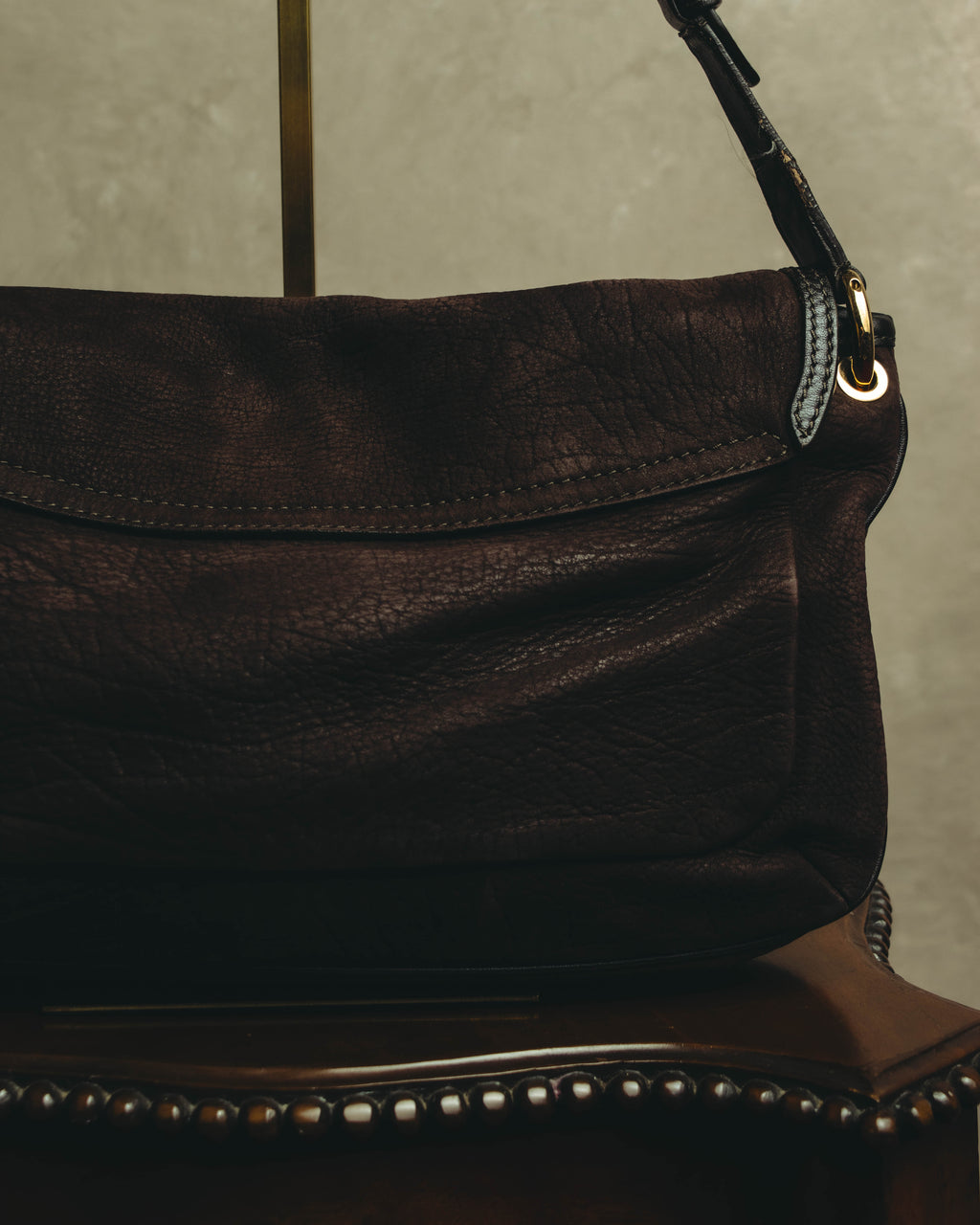 "Salvatore Ferragamo" 00's-10's Gancini leather shoulder bag