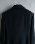 "HERMES" 100% cashmere shaped tailored jacket