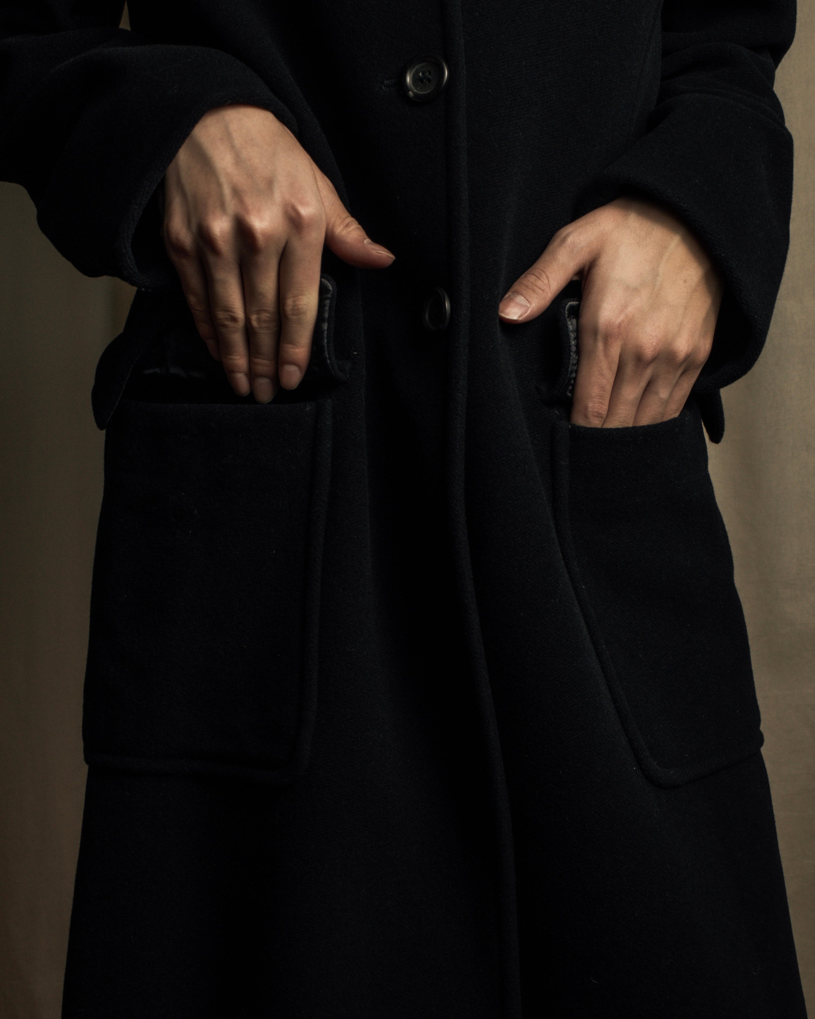 "MAX&Co." Straight fitting super maxi-length chester coat