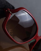 "GUCCI" Gold parts design square frame sunglasses