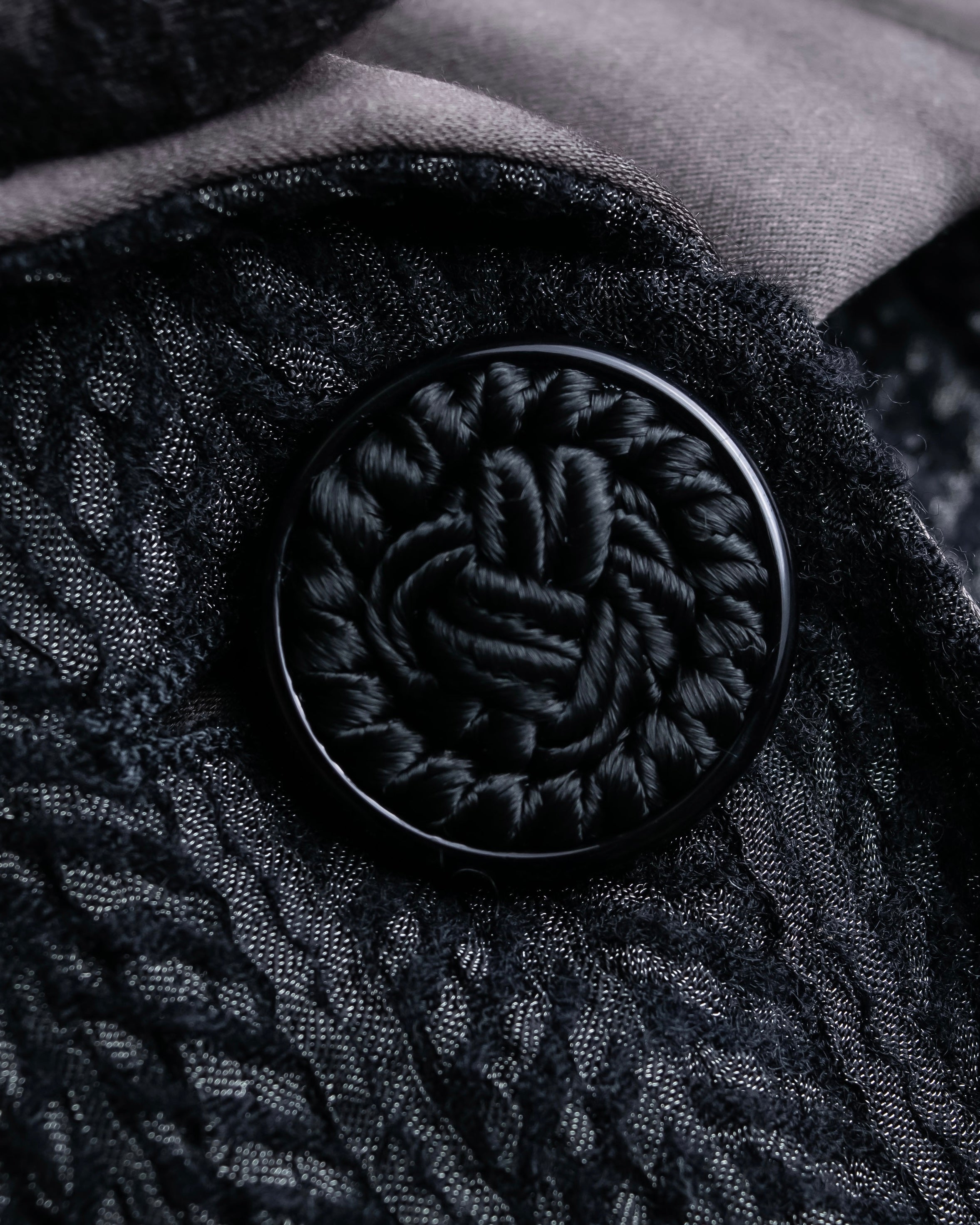 "ARMANI COLLEZIONI" Satin switch design knit tailored jacket