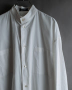 "JEAN PAUL GAULTIER" Cotton poplin stand-collar white shirt