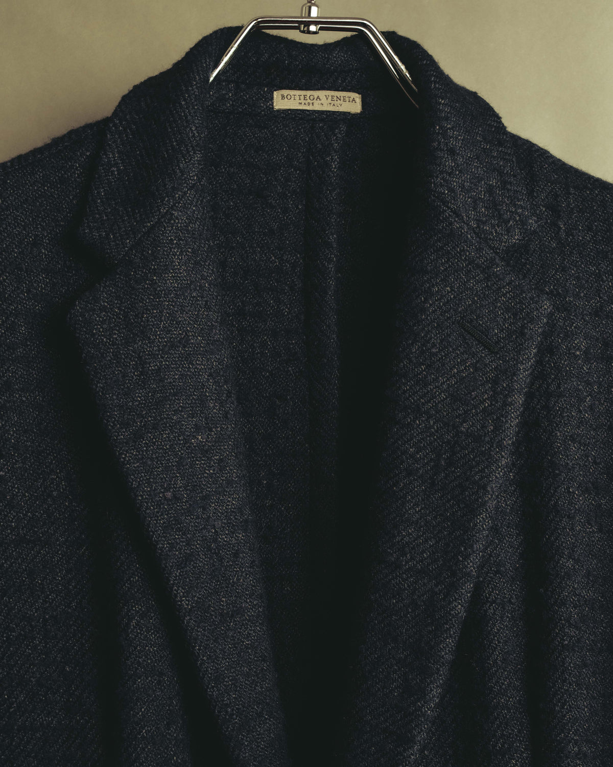 "BOTTEGA VENETA"  Late 90's-early 00's textured tailored short coat