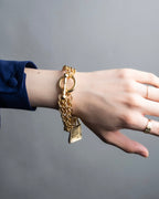 "Karl Lagerfeld" Bag charm mantel chain bracelet