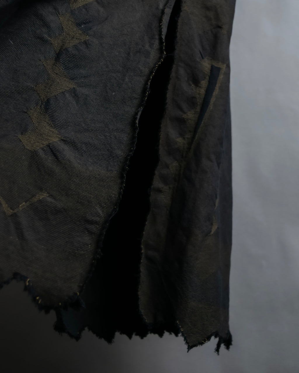 "A-POC" Wrap design high slit skirt