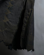 "A-POC" Wrap design high slit skirt