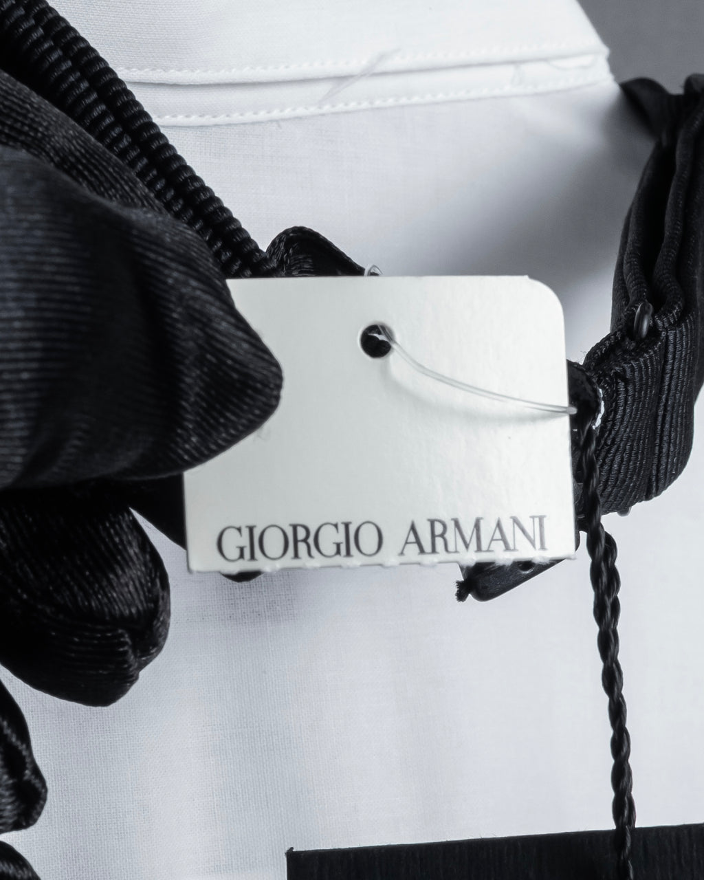 "GIORGIO ARMANI" Belt included bow tie dress shirt