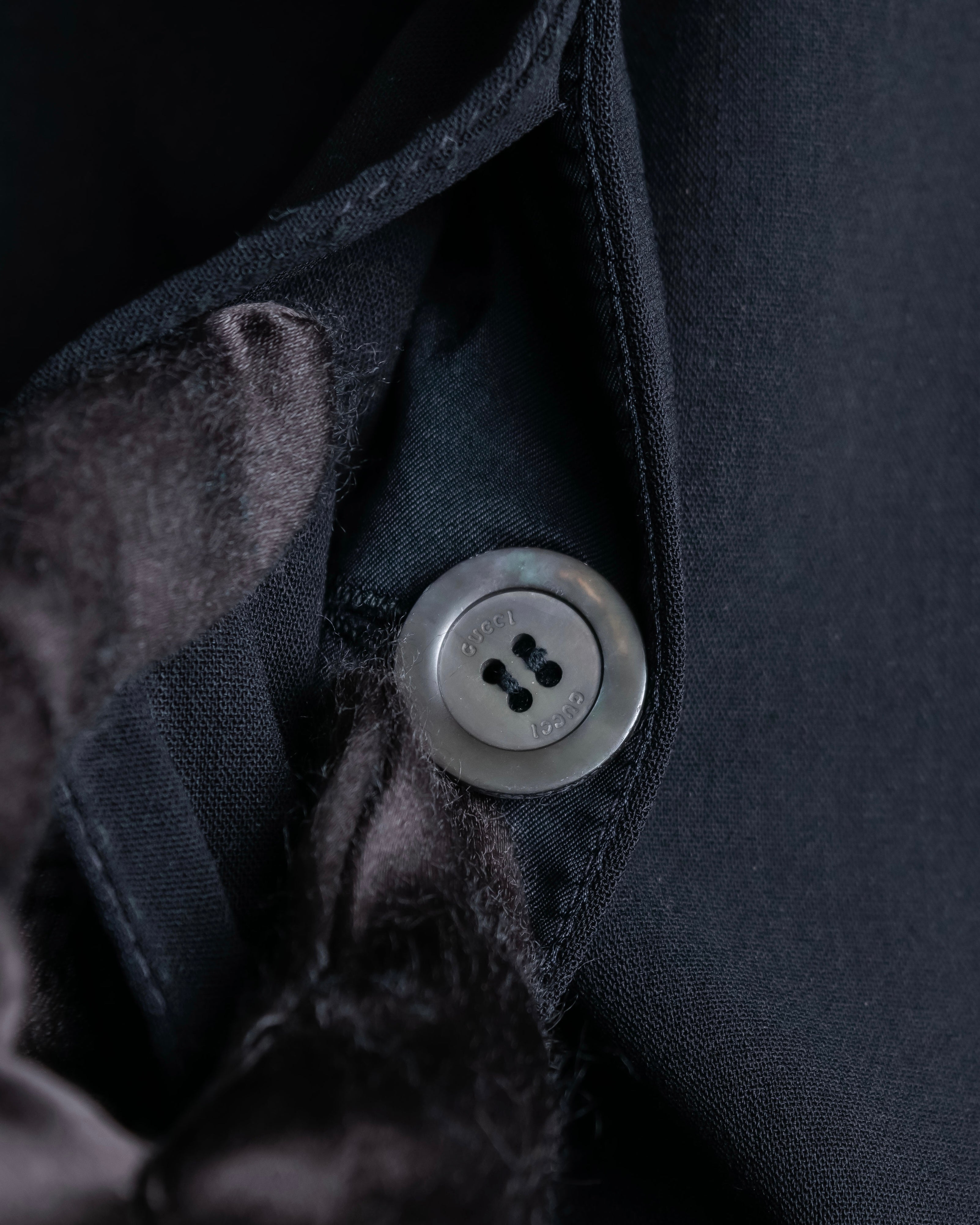 "GUCCI" black oversized mode style set up