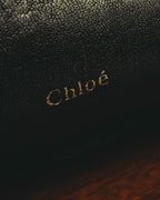 "Chloé" 00's Textured leather satchel bag