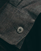 -SPECIAL- “HERMES” 90’s-00’s wide-collar linen shirt