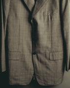 "MONSIEUR by GIVENCHY" 90's Checked wool tailored blazer
