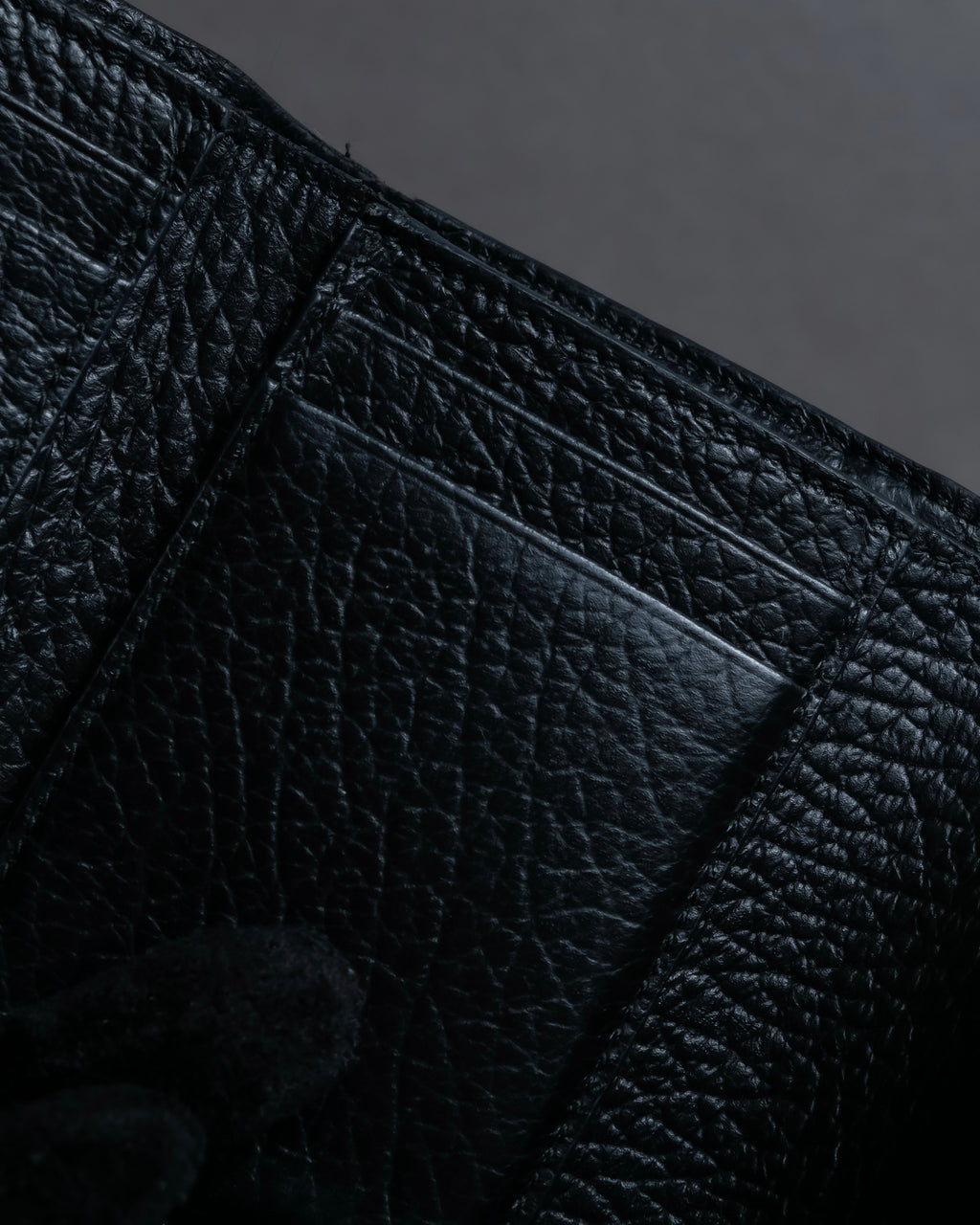 "MAISON MARGIELA" Grained leather envelope compact wallet