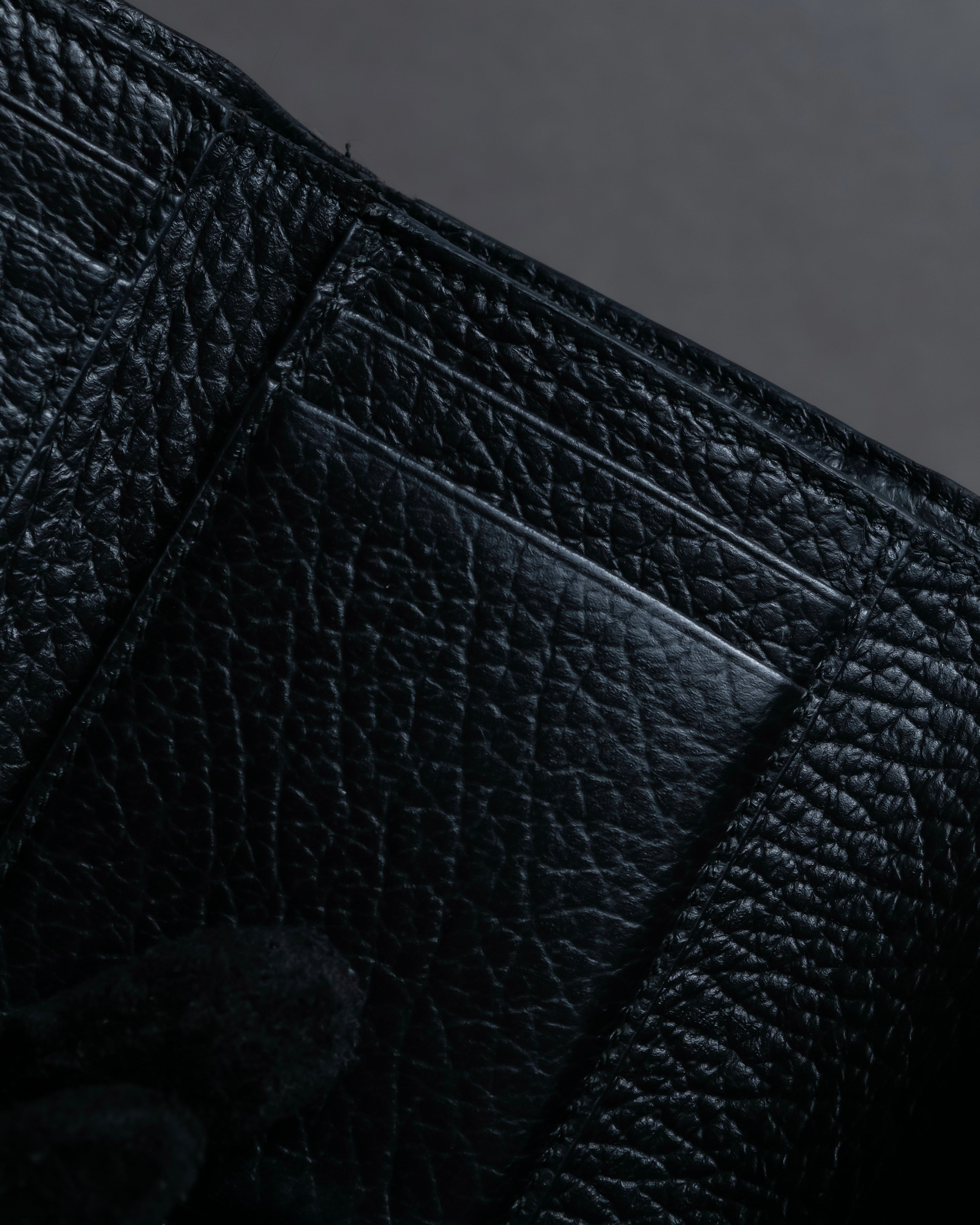 "MAISON MARGIELA" Grained leather envelope compact wallet